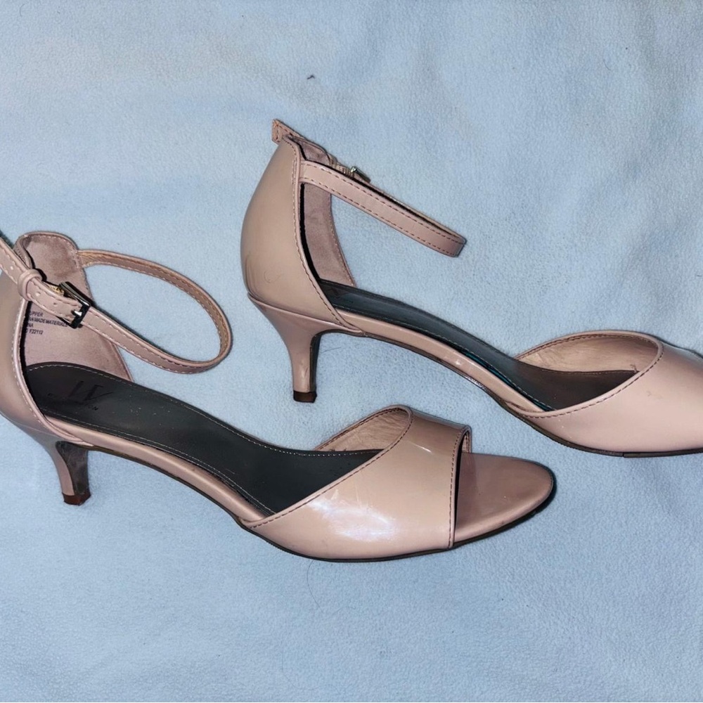 Elegant Pink Ankle Strap Heels